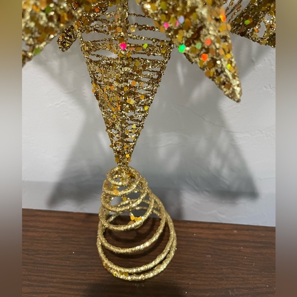 Hobby Lobby Gold Glitter Star Tree Topper - Picture 3 of 3